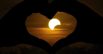 Calendario Astronómico Abril 2022 Eclipse Parcial de Sol Fases Lunares LLuvia de Estrellas